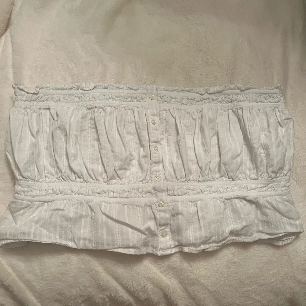 American Eagle smocked back tube top white - Picture 2 of 3